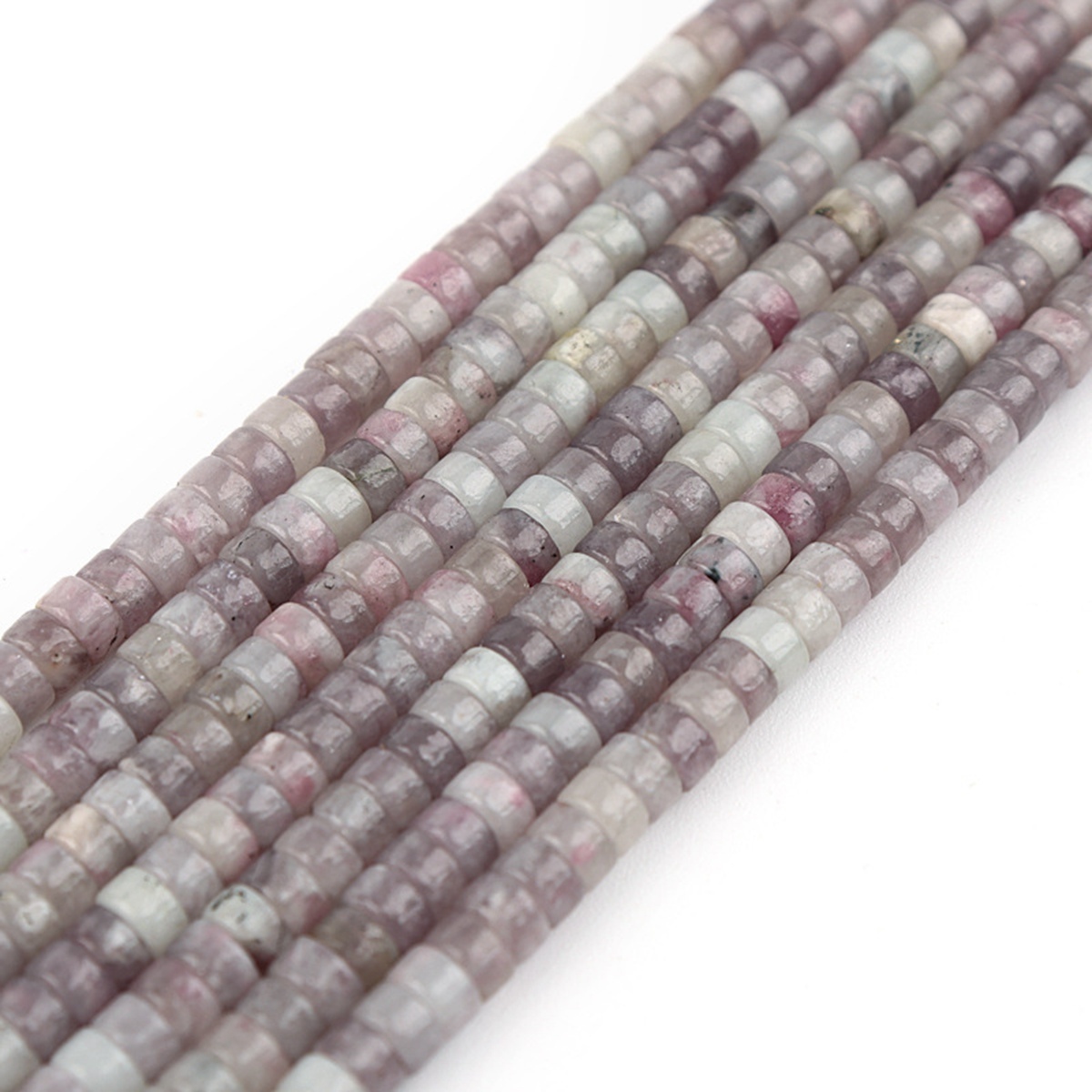1 Strand 4x2mm Natural Flat Spacer Gemstone Beads Charming Crystal Agate Colored Stones for DIY Bracelet Necklace Jewelry Making