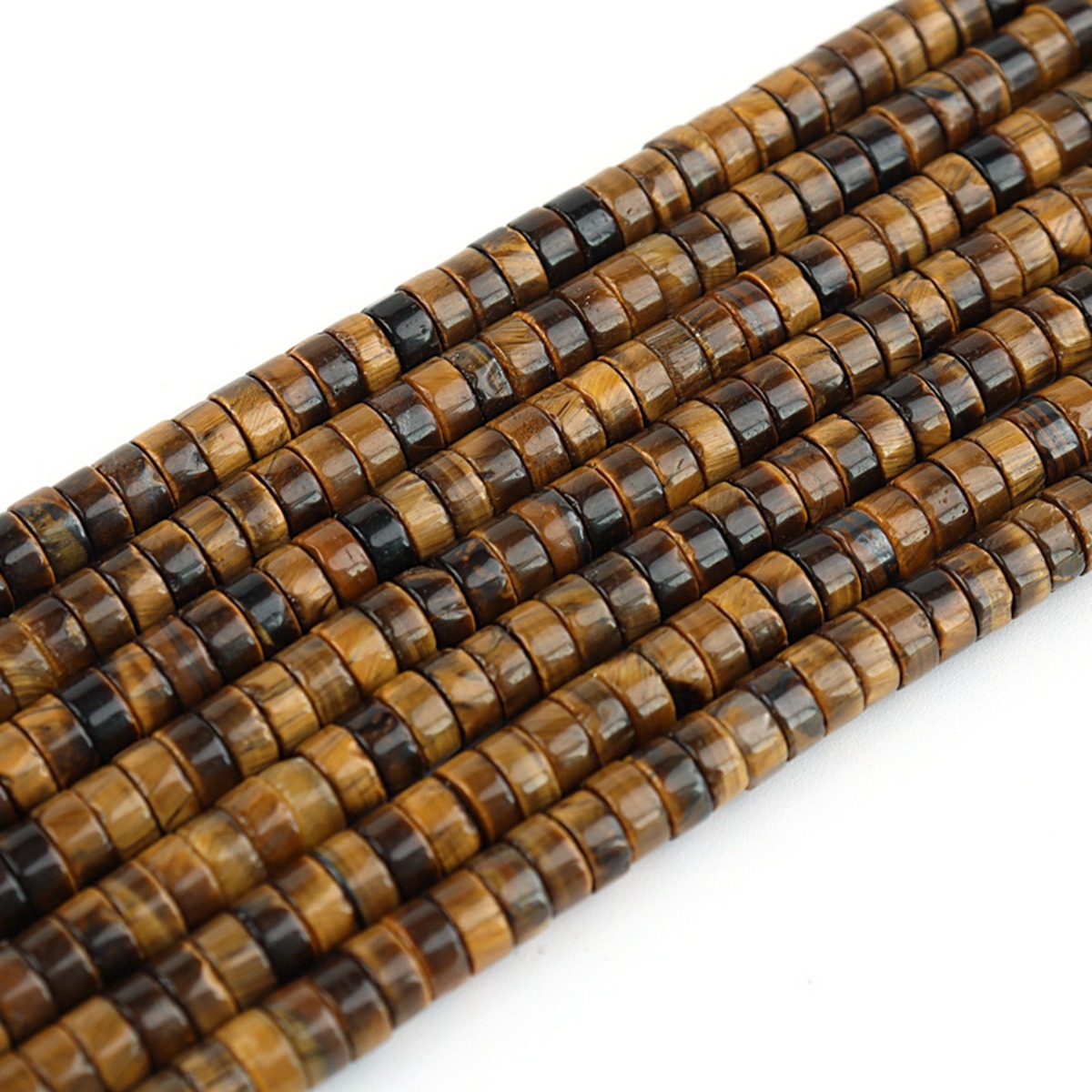 1 Strand 4x2mm Natural Flat Spacer Gemstone Beads Charming Crystal Agate Colored Stones for DIY Bracelet Necklace Jewelry Making