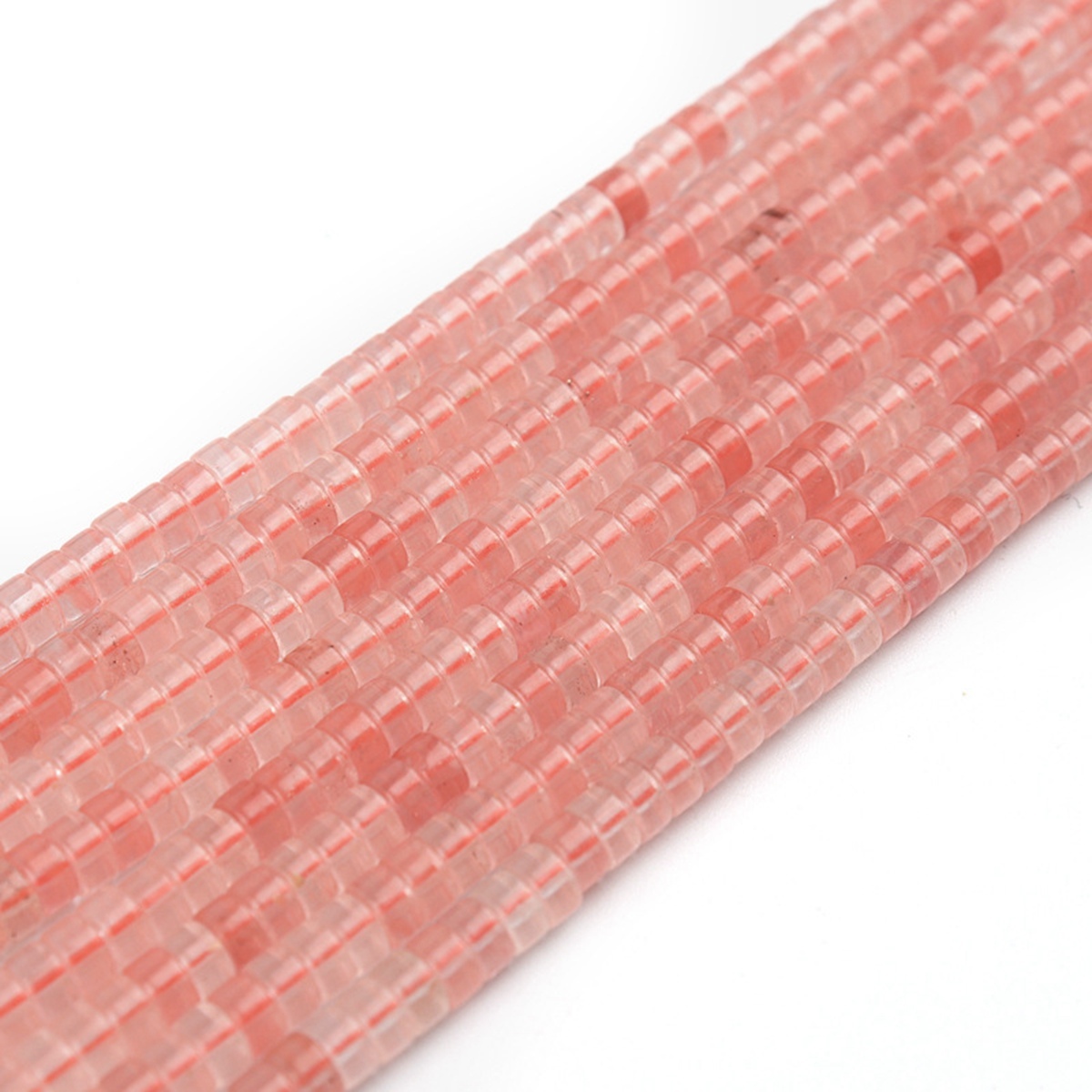 1 Strand 4x2mm Natural Flat Spacer Gemstone Beads Charming Crystal Agate Colored Stones for DIY Bracelet Necklace Jewelry Making