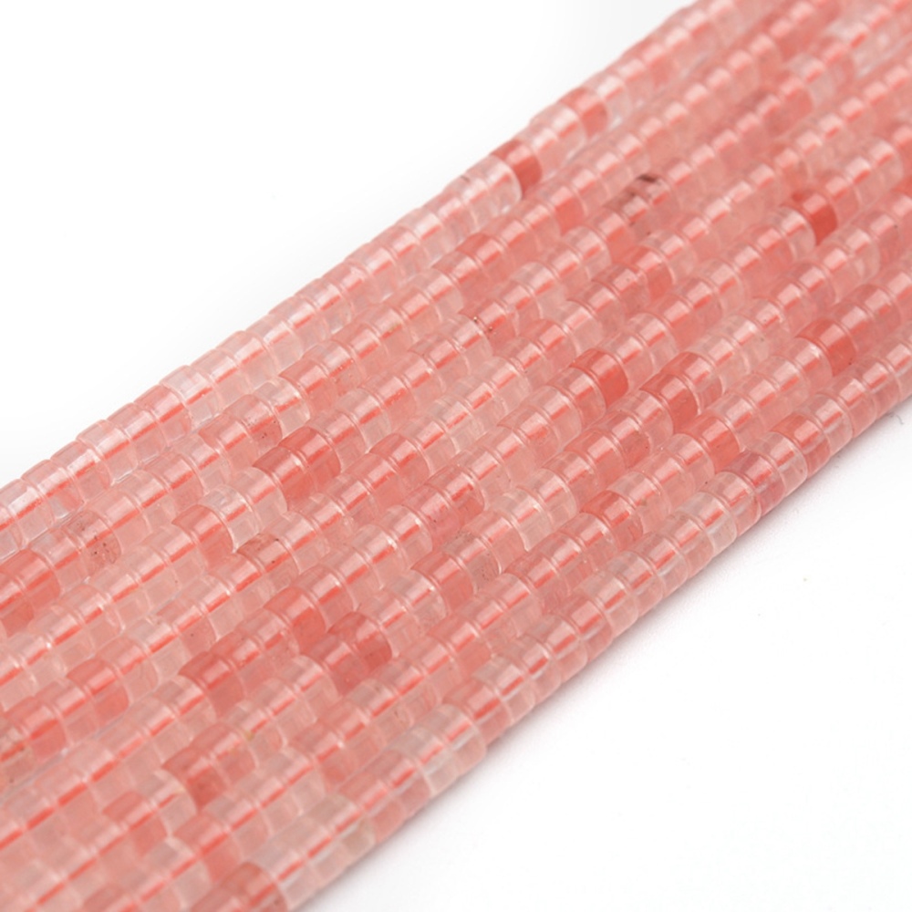 1 Strand 4x2mm Natural Flat Spacer Gemstone Beads Charming Crystal Agate Colored Stones for DIY Bracelet Necklace Jewelry Making