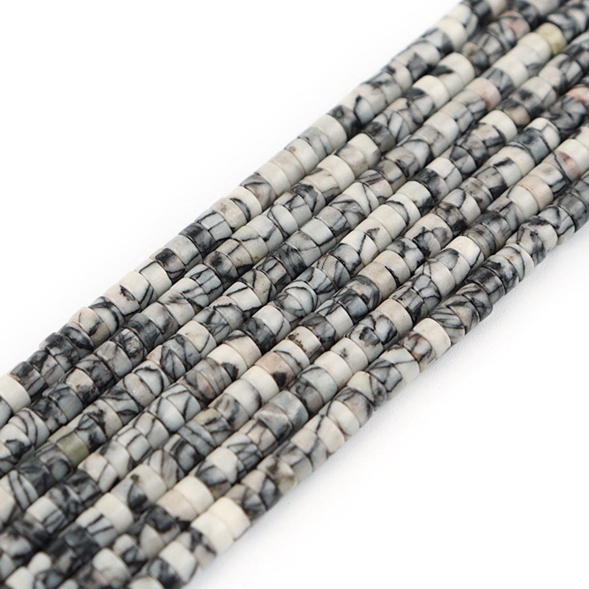 1 Strand 4x2mm Natural Flat Spacer Gemstone Beads Charming Crystal Agate Colored Stones for DIY Bracelet Necklace Jewelry Making