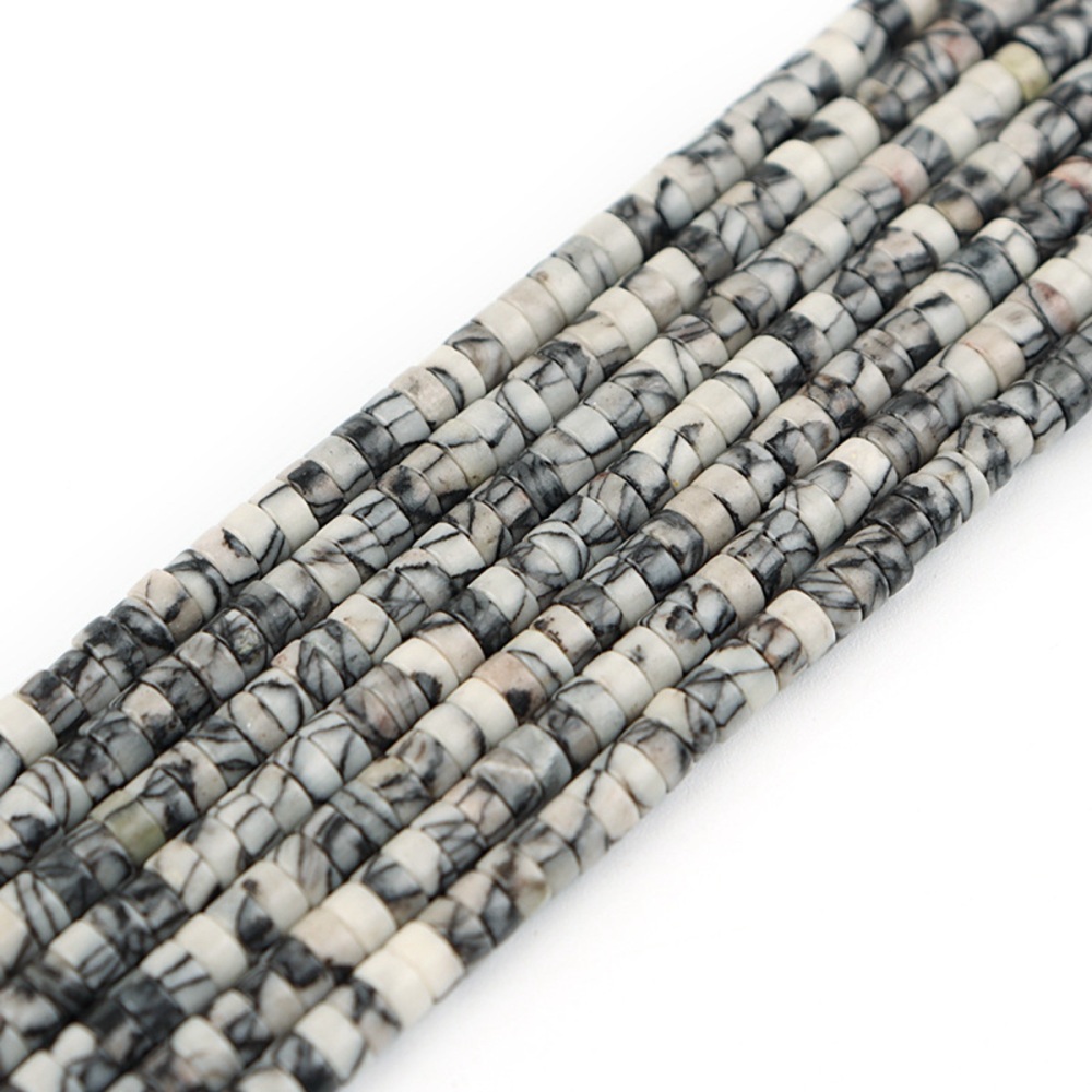 1 Strand 4x2mm Natural Flat Spacer Gemstone Beads Charming Crystal Agate Colored Stones for DIY Bracelet Necklace Jewelry Making