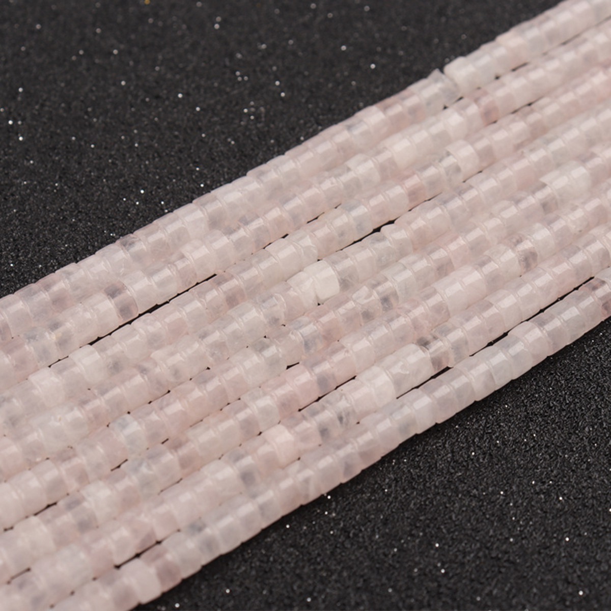 1 Strand 4x2mm Natural Flat Spacer Gemstone Beads Charming Crystal Agate Colored Stones for DIY Bracelet Necklace Jewelry Making
