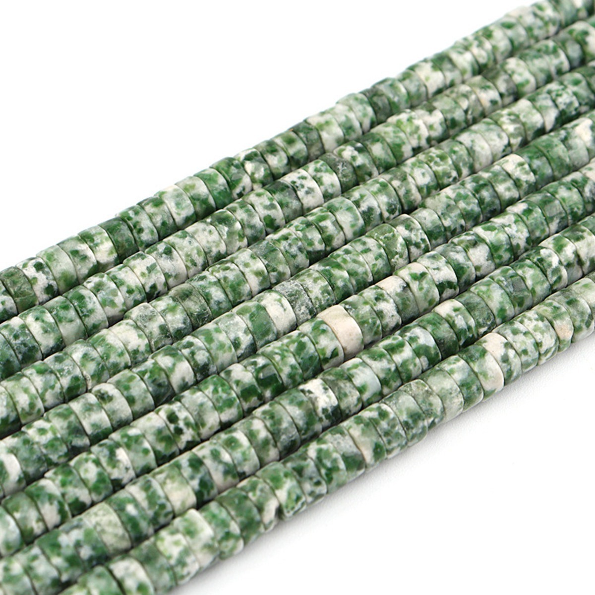 1 Strand 4x2mm Natural Flat Spacer Gemstone Beads Charming Crystal Agate Colored Stones for DIY Bracelet Necklace Jewelry Making