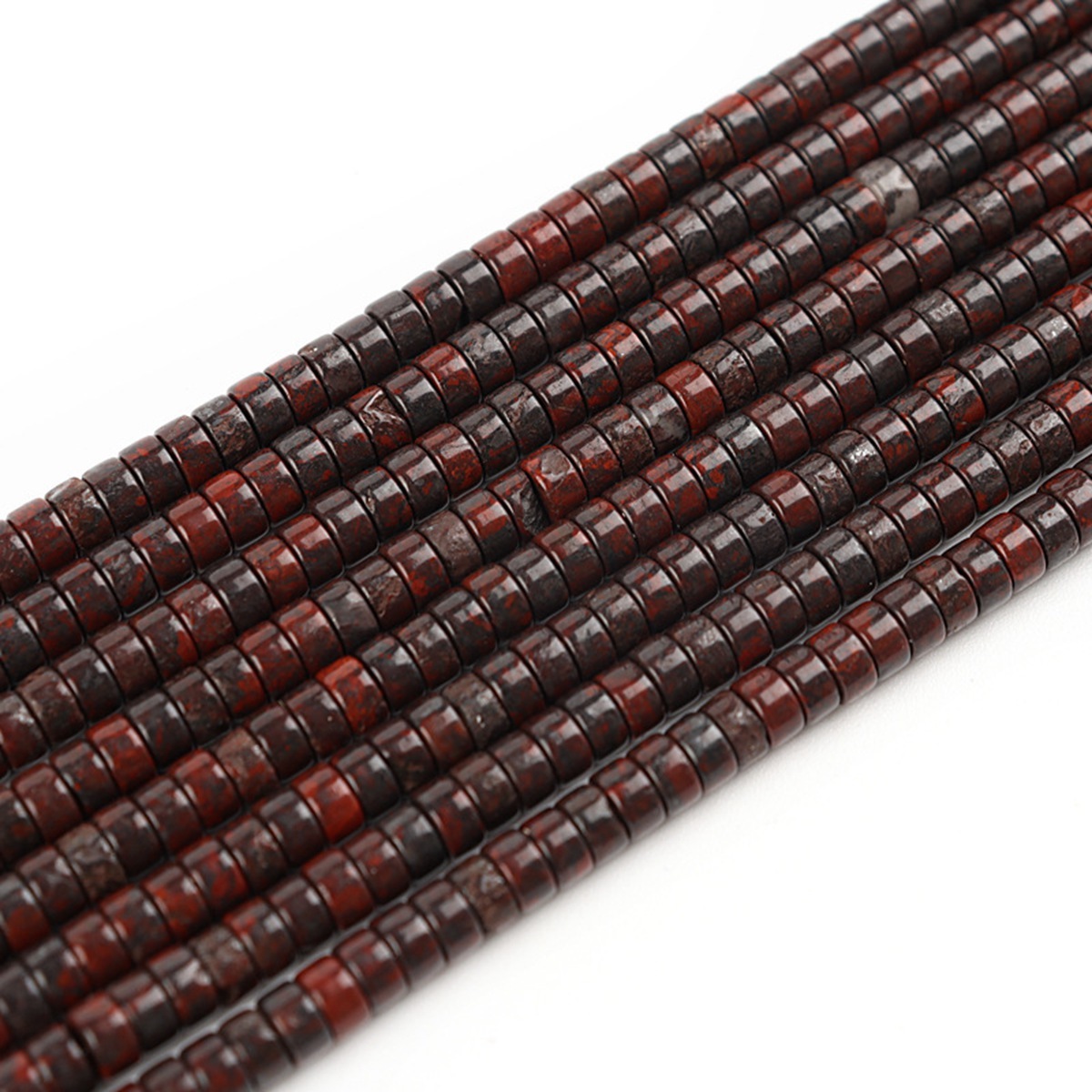 1 Strand 4x2mm Natural Flat Spacer Gemstone Beads Charming Crystal Agate Colored Stones for DIY Bracelet Necklace Jewelry Making
