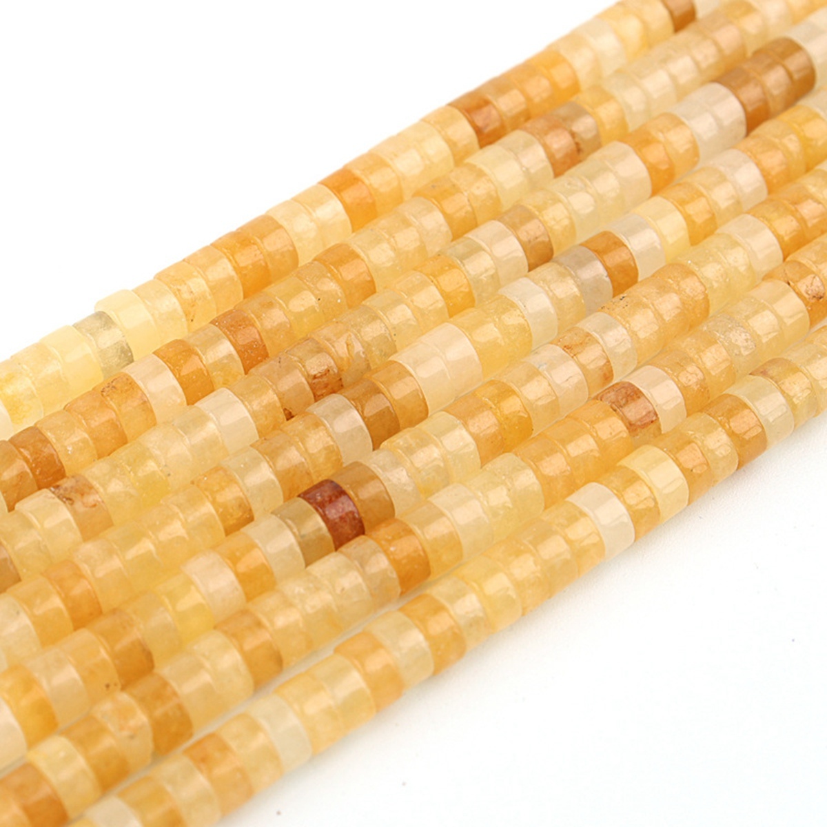 1 Strand 4x2mm Natural Flat Spacer Gemstone Beads Charming Crystal Agate Colored Stones for DIY Bracelet Necklace Jewelry Making