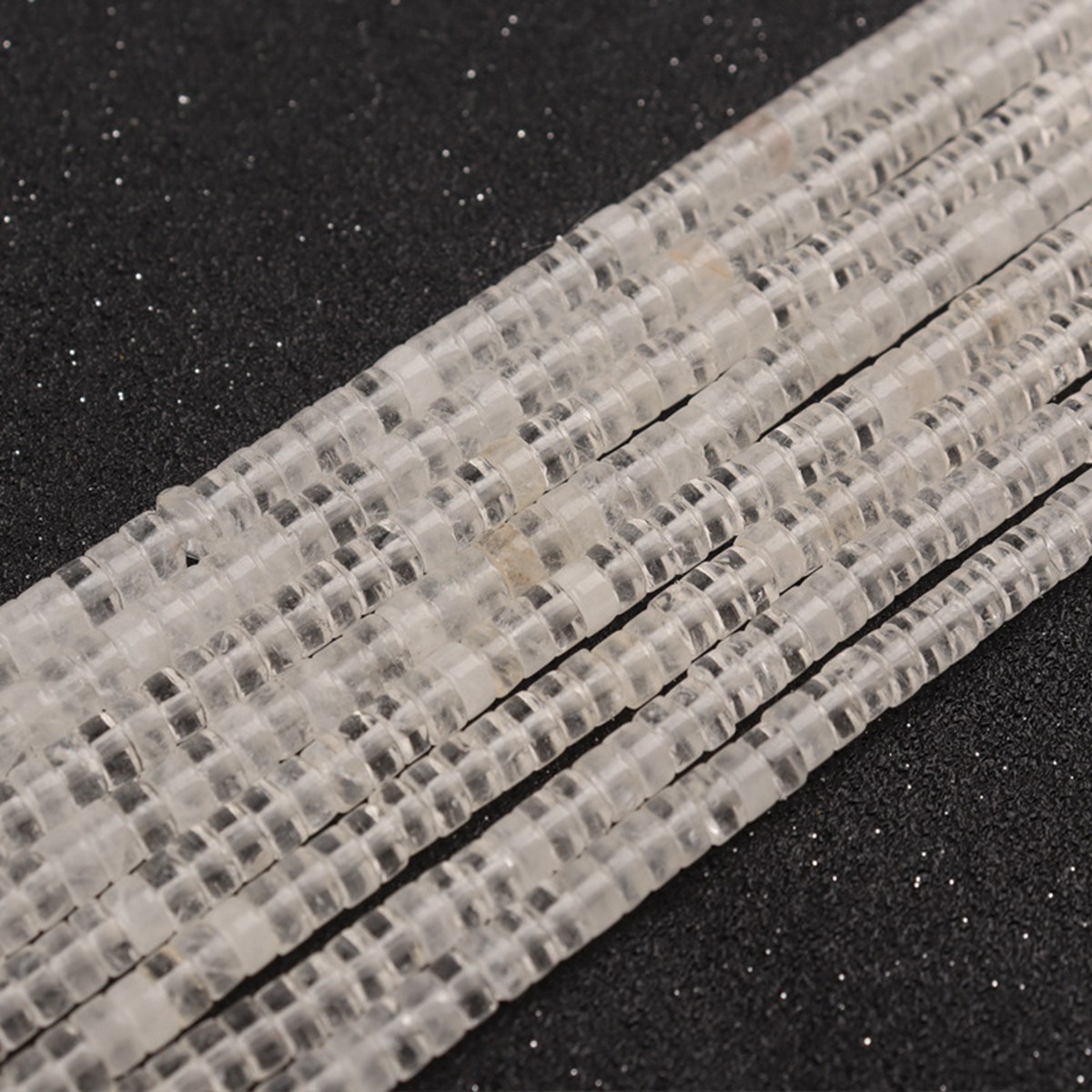 1 Strand 4x2mm Natural Flat Spacer Gemstone Beads Charming Crystal Agate Colored Stones for DIY Bracelet Necklace Jewelry Making