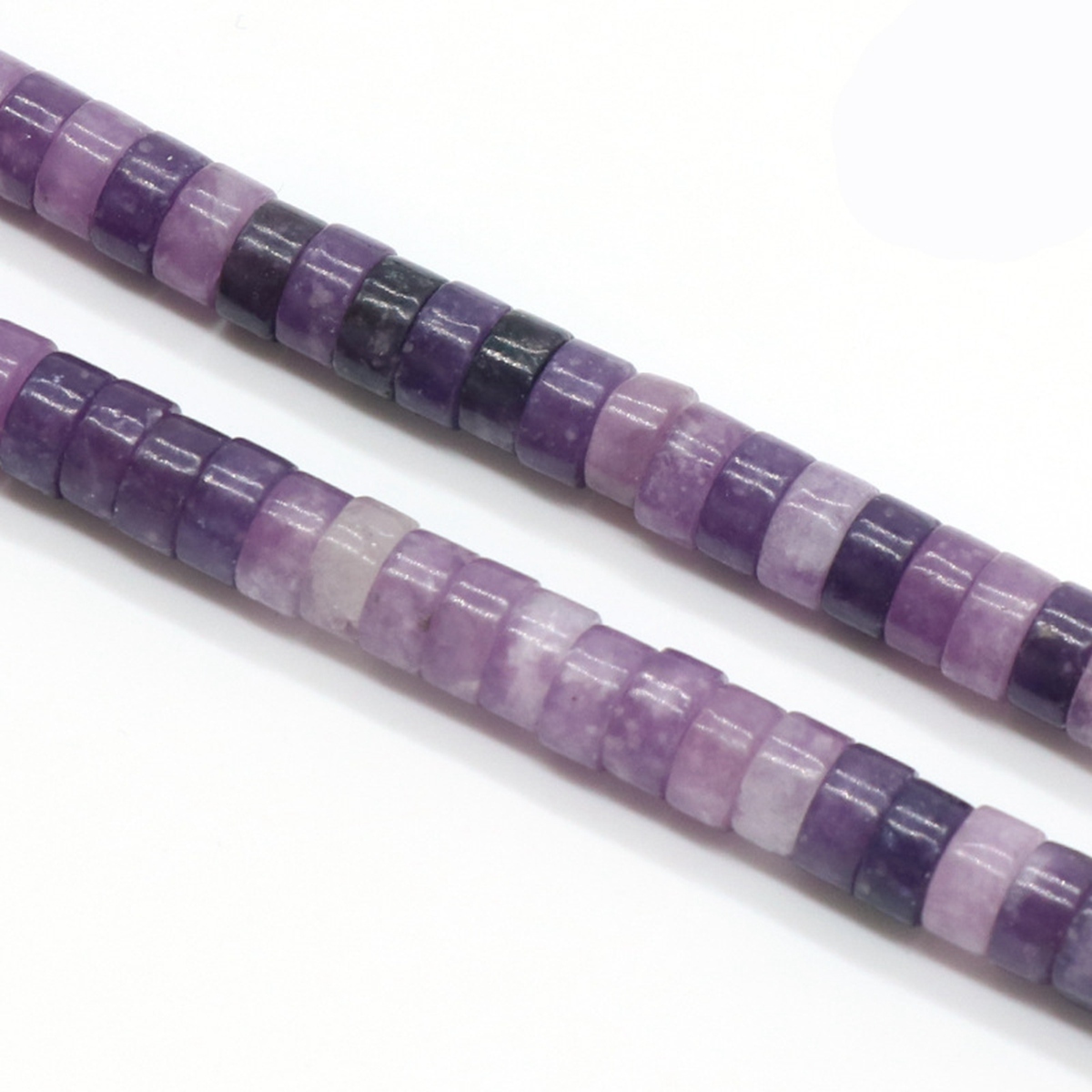 1 Strand 3x6mm Natural Flat Gemstone Beads Charming Crystal Agate Colored Stones for DIY Bracelet Necklace Jewelry Making