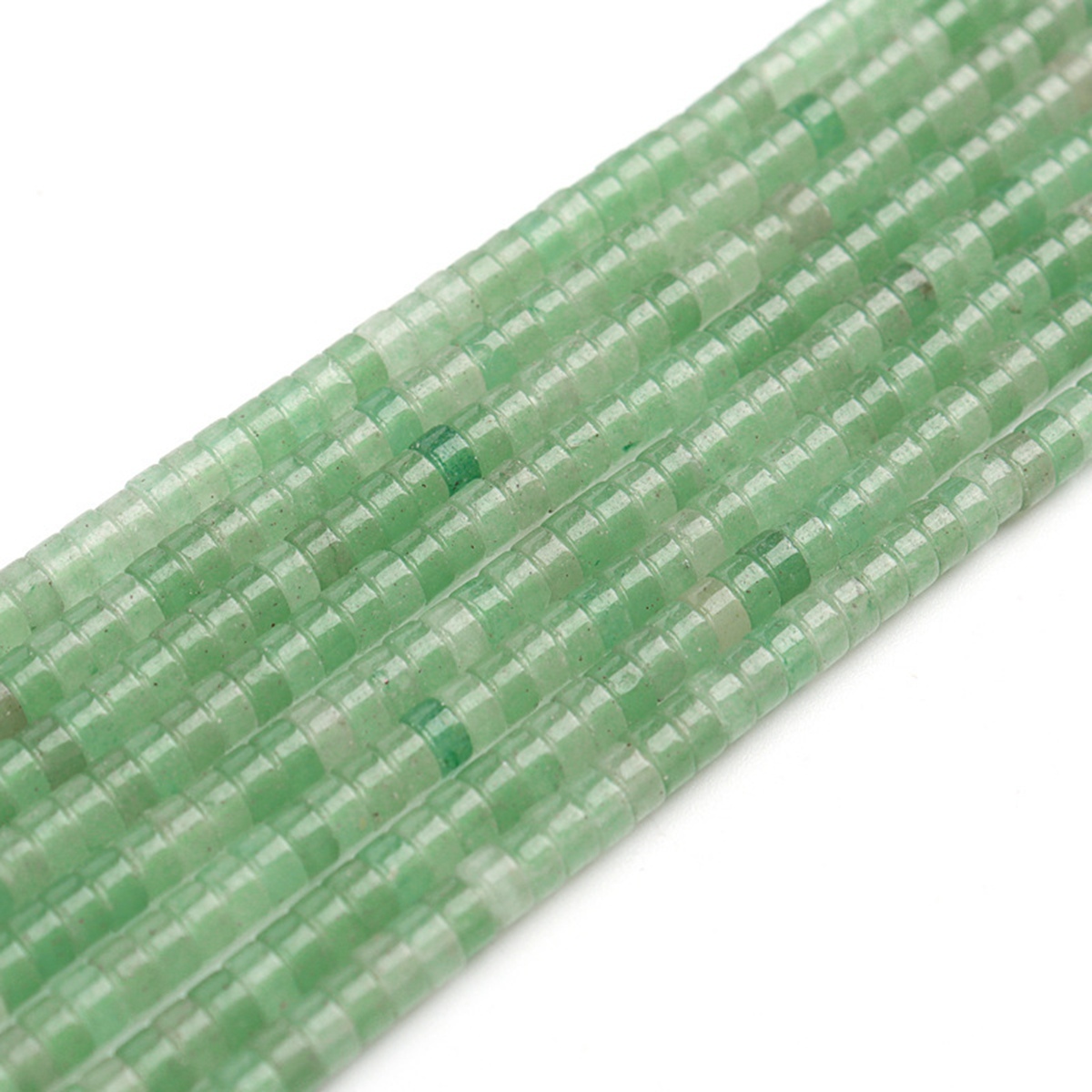 1 Strand 4x2mm Natural Flat Spacer Gemstone Beads Charming Crystal Agate Colored Stones for DIY Bracelet Necklace Jewelry Making