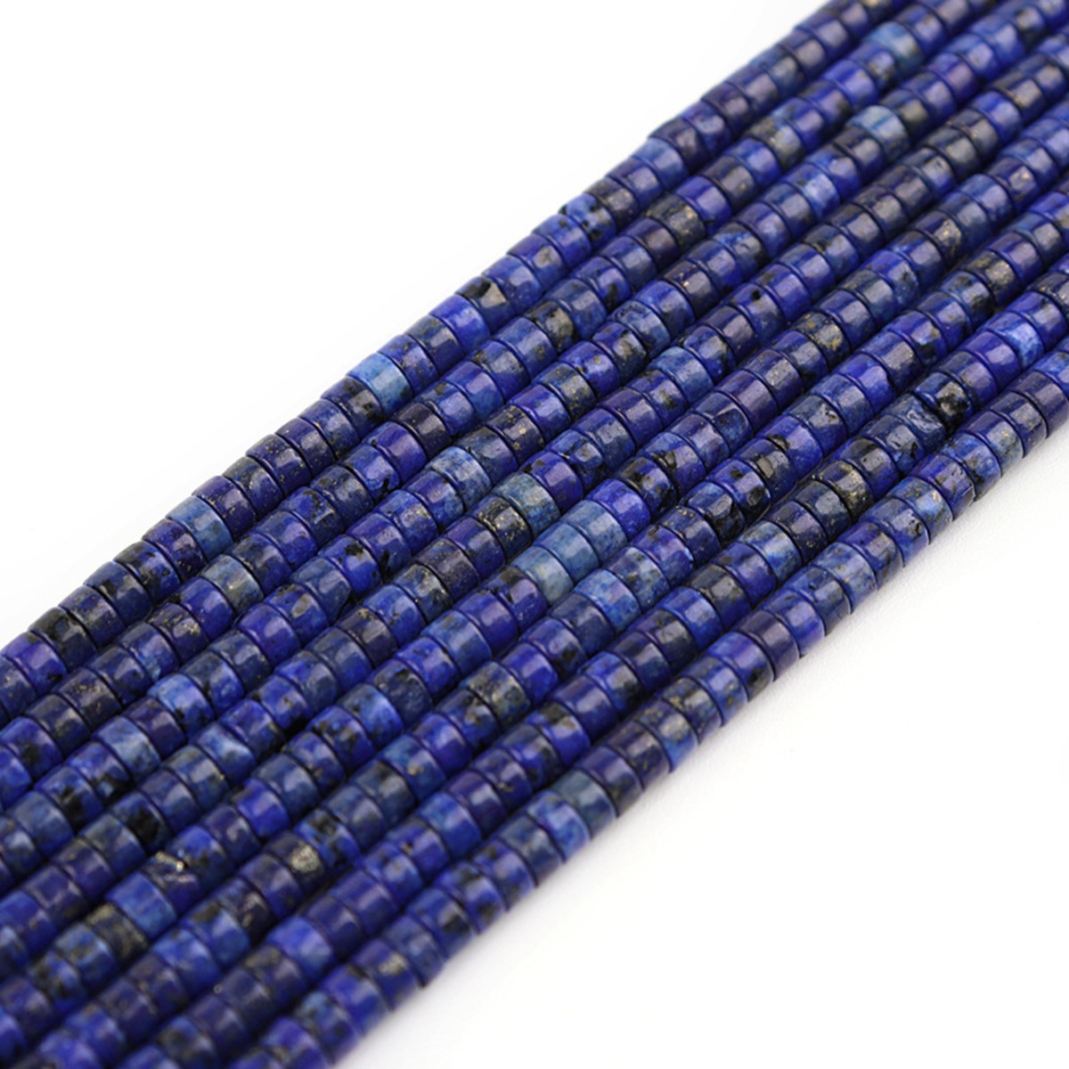 1 Strand 4x2mm Natural Flat Spacer Gemstone Beads Charming Crystal Agate Colored Stones for DIY Bracelet Necklace Jewelry Making