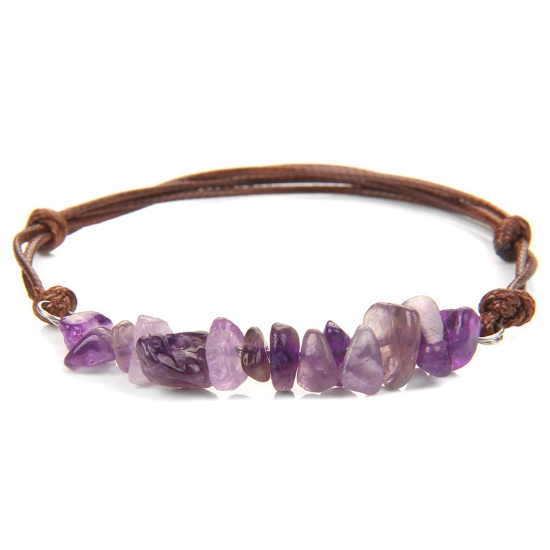 Bohemian Retro Gemstone Woven Bracelet Chakra Bead Bracelet for Women Girls