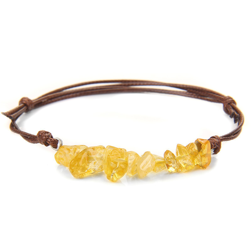 Bohemian Retro Gemstone Woven Bracelet Chakra Bead Bracelet for Women Girls