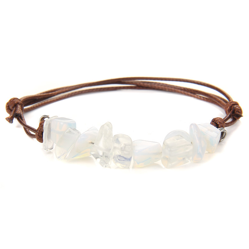 Bohemian Retro Gemstone Woven Bracelet Chakra Bead Bracelet for Women Girls