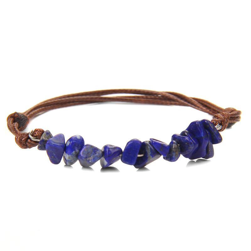 Bohemian Retro Gemstone Woven Bracelet Chakra Bead Bracelet for Women Girls