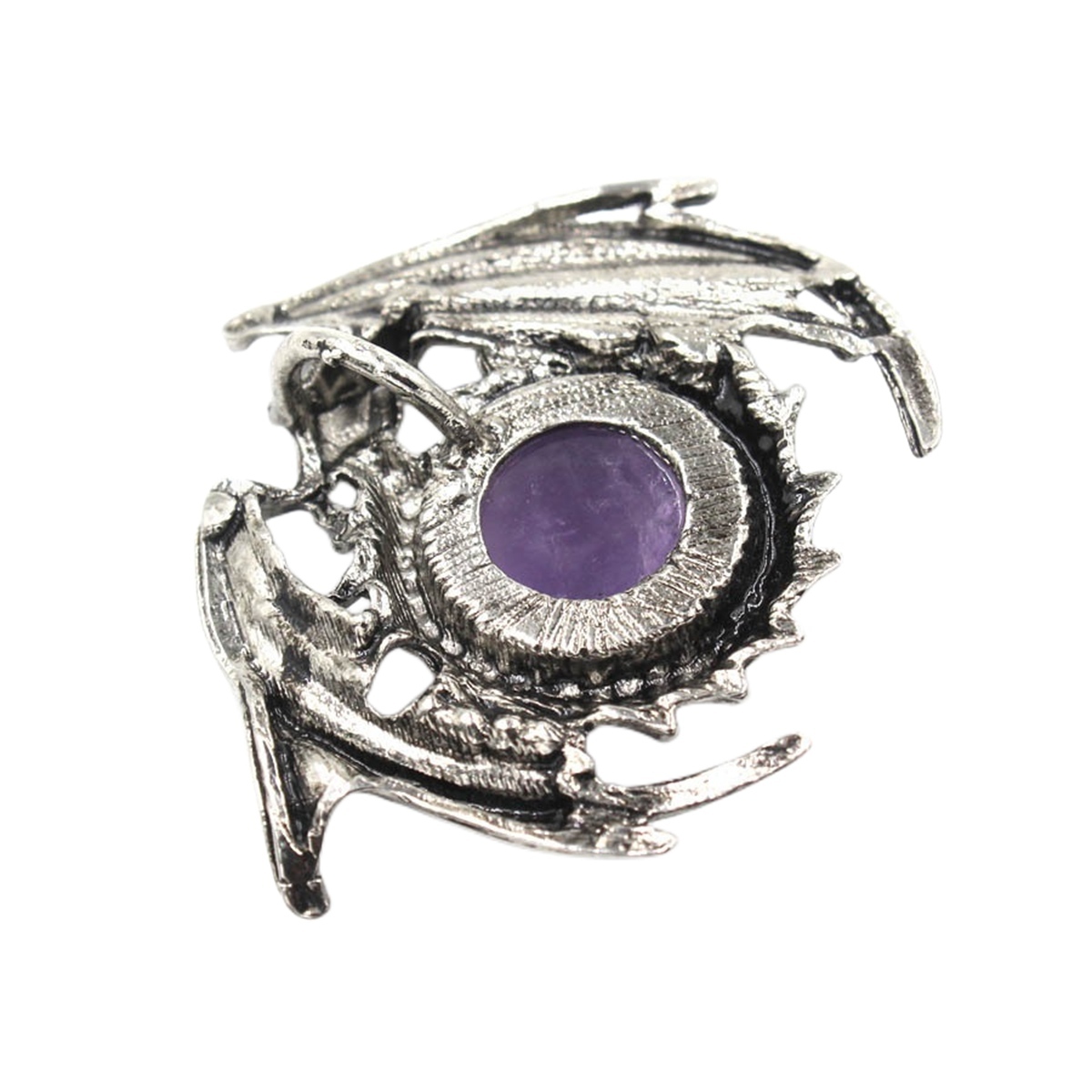 1 Pc Antique Dragon Crystal Pendant Necklace Natural Gemstone Jewelry for Men Women