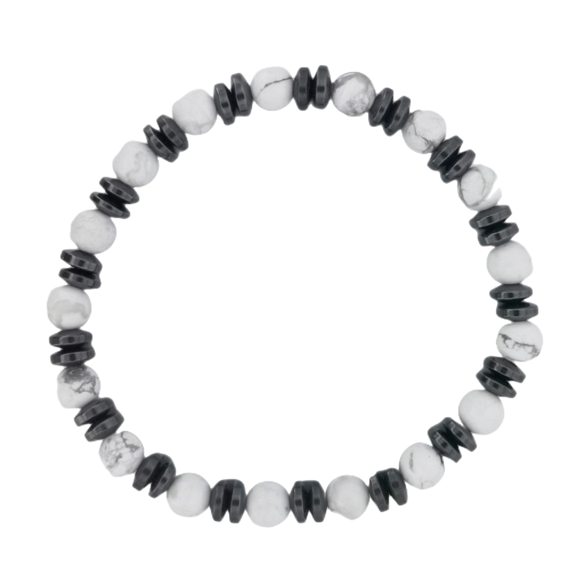 8MM Round Beads Hematite Stretch Healing Crystal Bracelets Inspirational Gemstone Jewelry Gift Idea You Are Loved