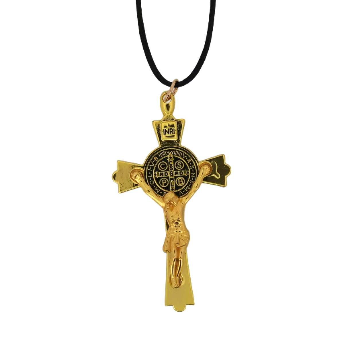 1 Pc Jesus Crucifix Pendant Necklace INRI Saint Cross Jewelry Charm