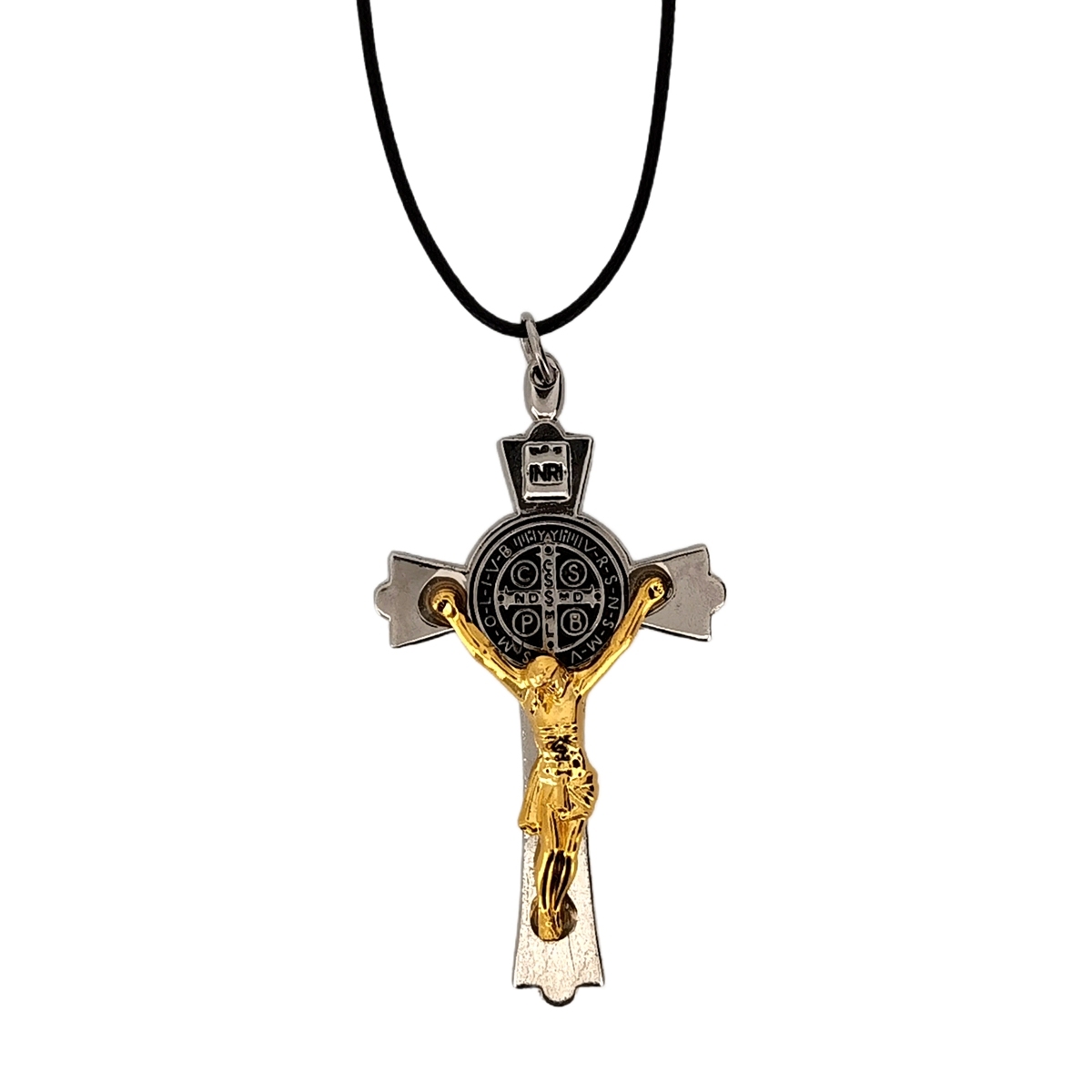 1 Pc Jesus Crucifix Pendant Necklace INRI Saint Cross Jewelry Charm