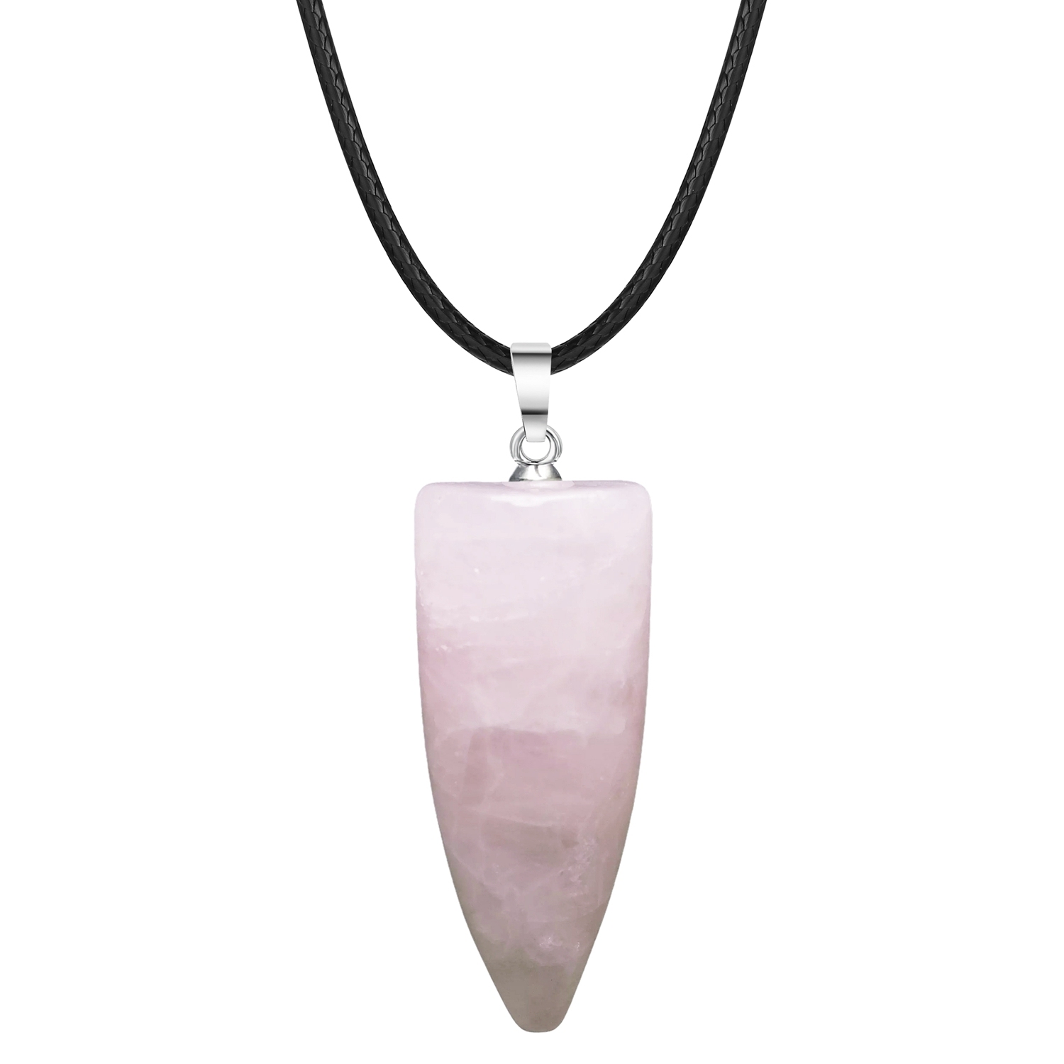1 Pc Natural Bullet Chakra Stone Pendant Necklace Healing Energy Crystal Jewelry Charms for Men Women