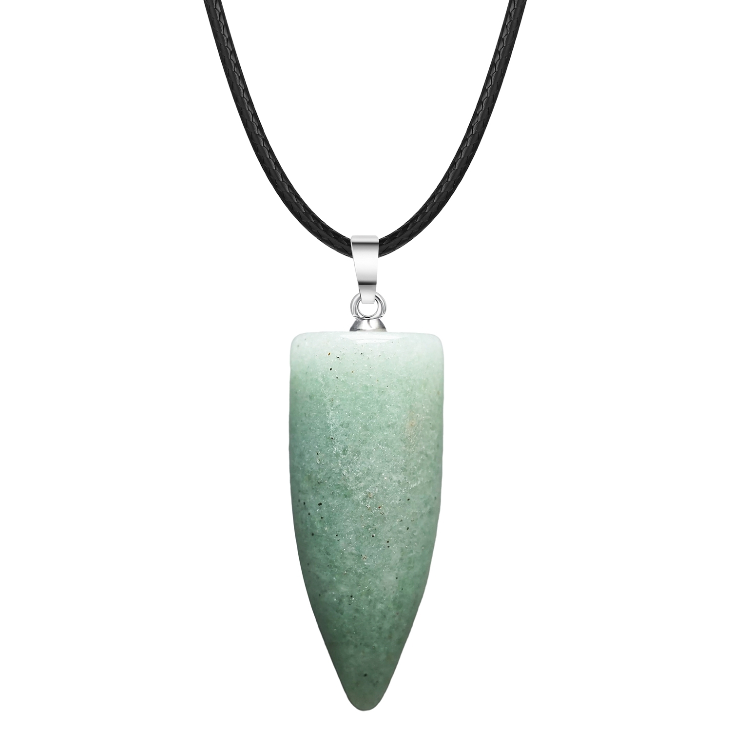 1 Pc Natural Bullet Chakra Stone Pendant Necklace Healing Energy Crystal Jewelry Charms for Men Women