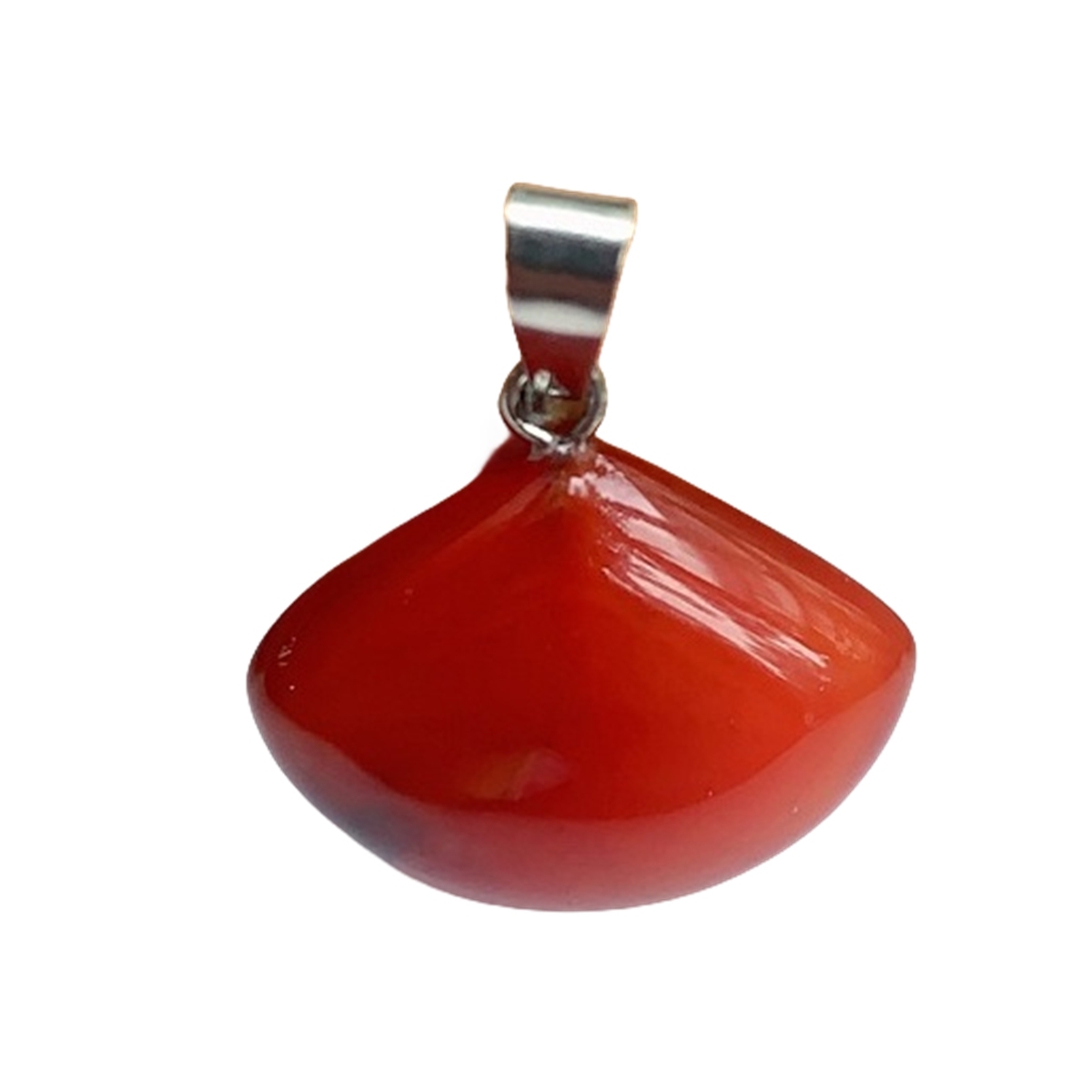 1 Pc Healing Natural Semi-precious Crystal Stone Fanshaped Pendant for Jewelry Making
