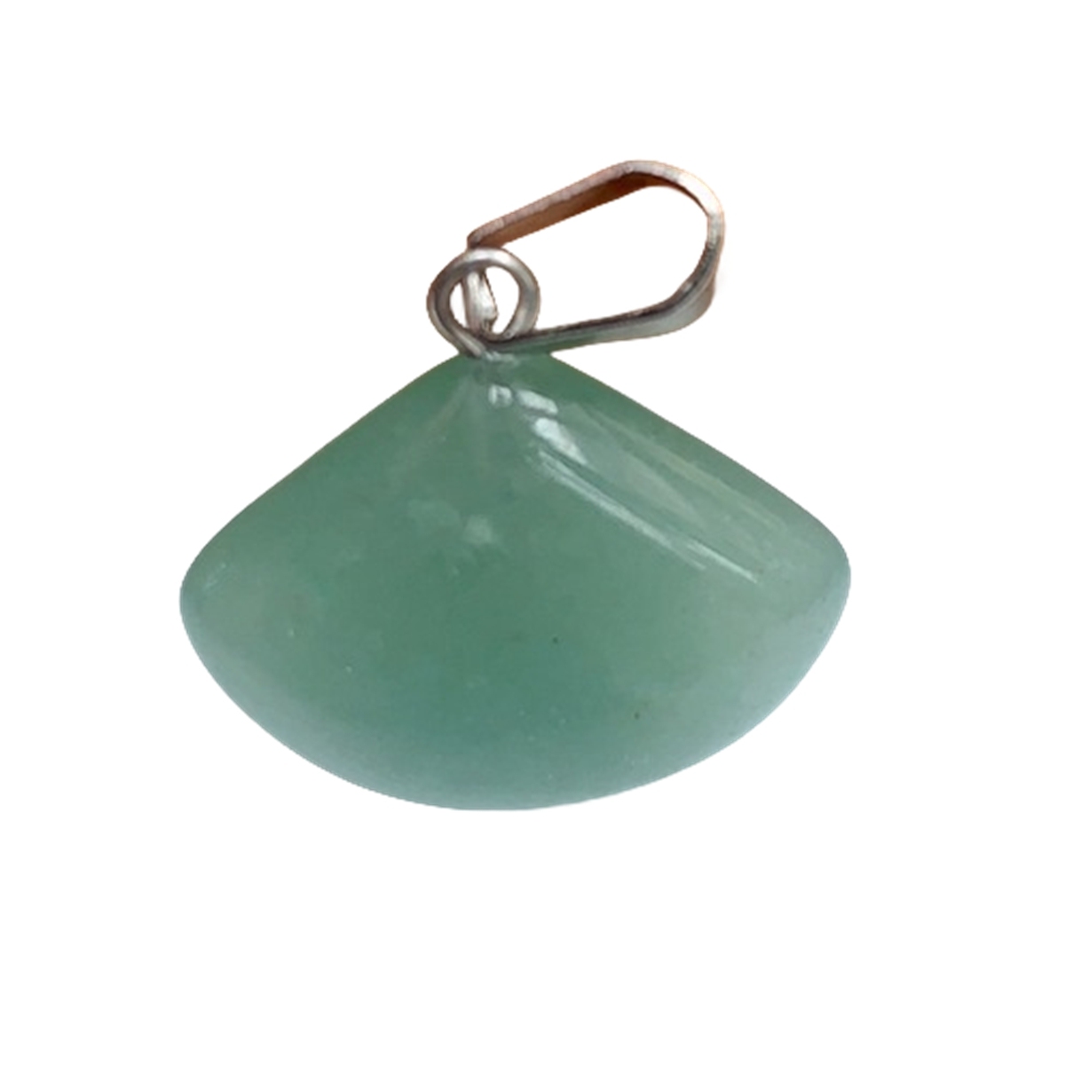 1 Pc Healing Natural Semi-precious Crystal Stone Fanshaped Pendant for Jewelry Making