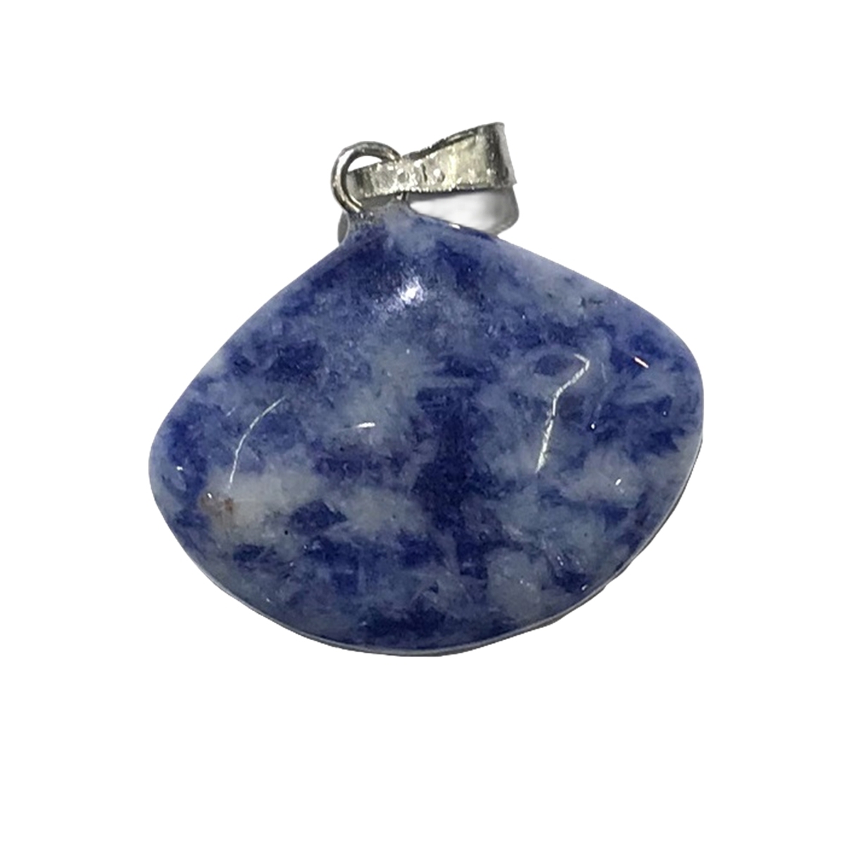 1 Pc Healing Natural Semi-precious Crystal Stone Fanshaped Pendant for Jewelry Making