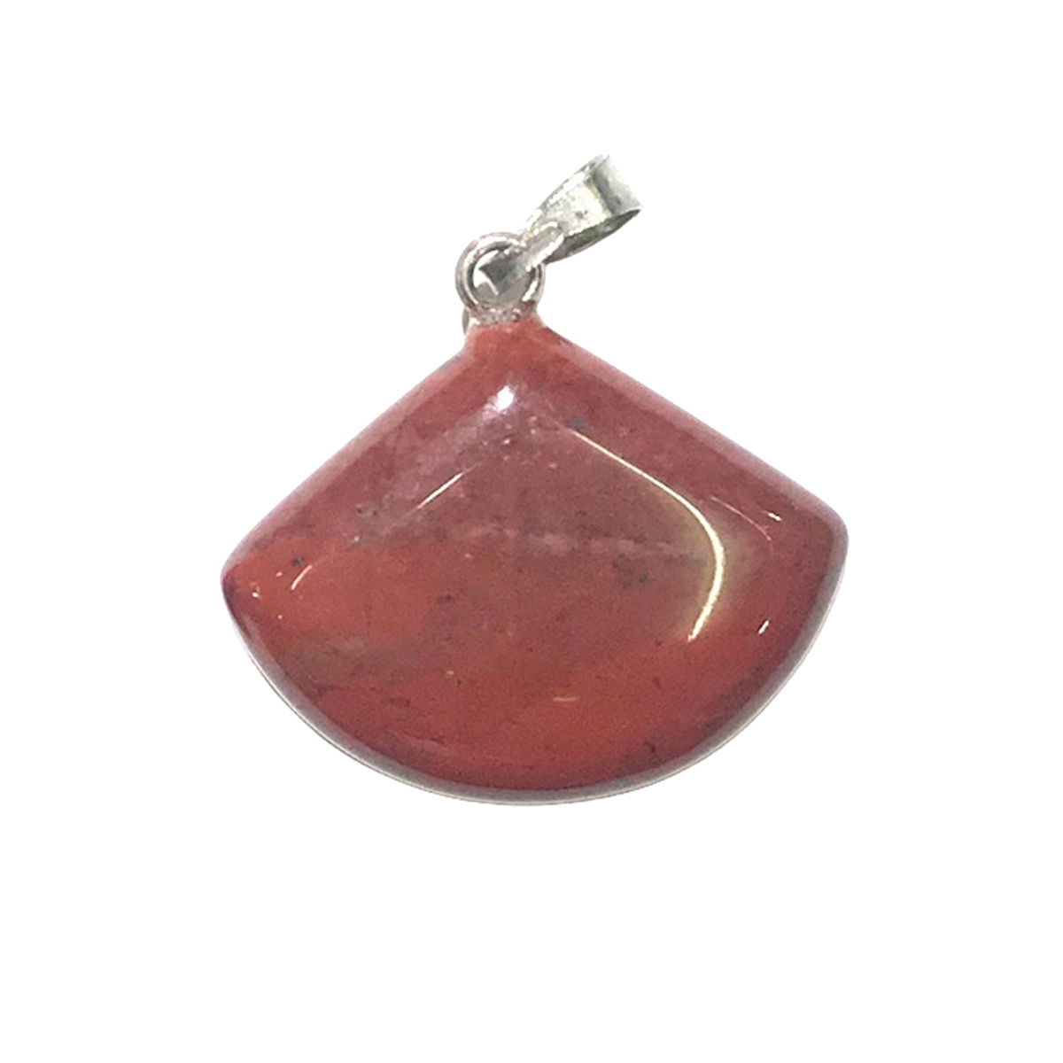 1 Pc Healing Natural Semi-precious Crystal Stone Fanshaped Pendant for Jewelry Making