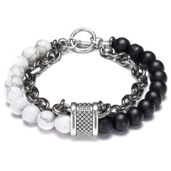 Howlite+Matte Onyx