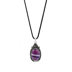Purple striped agate