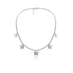 Silver Butterfly Necklace 2