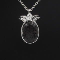 black lava stone