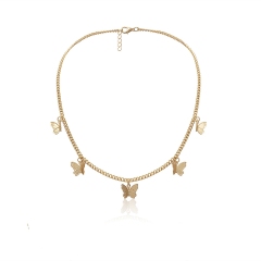 Gold Butterfly Necklace 2