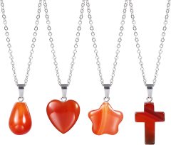 4PCS Carnelian Pendant