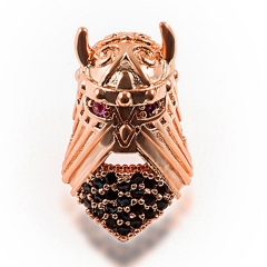 Rose Gold+Black CZ