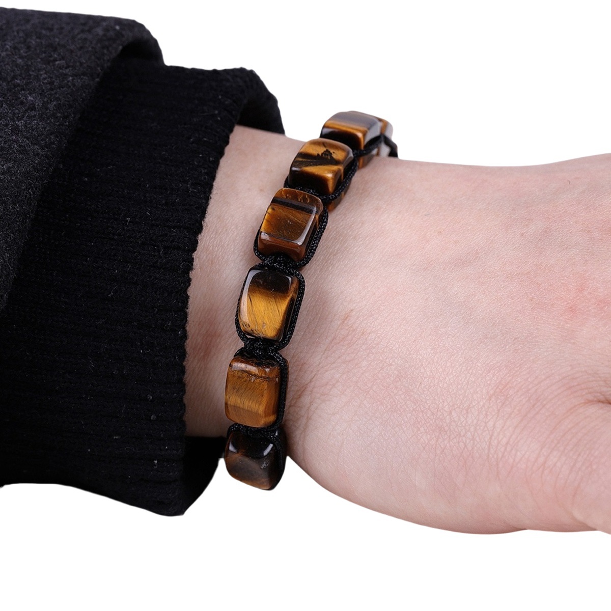 Hanmade Woven Adjustable Gemstone Beads Bracelets