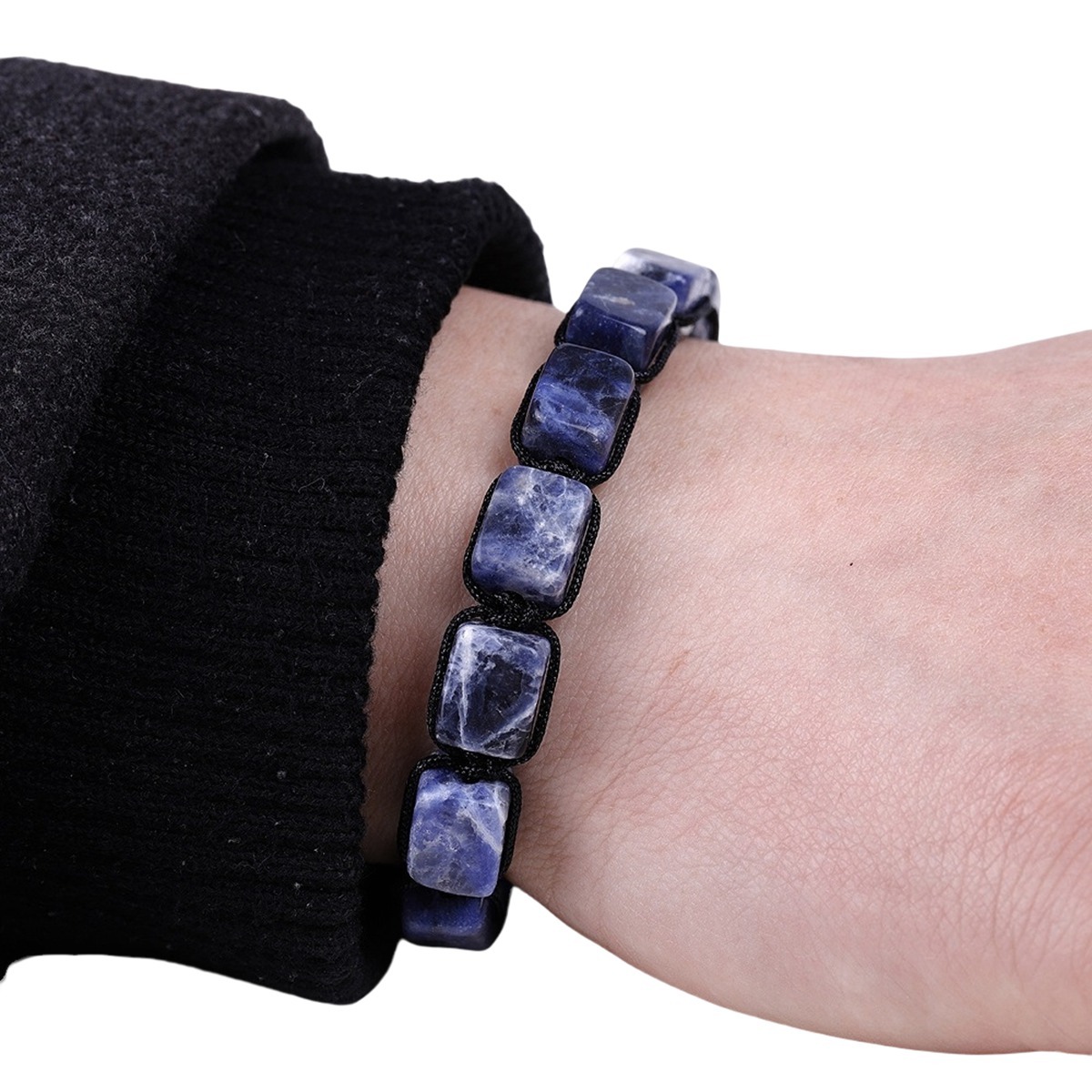 Hanmade Woven Adjustable Gemstone Beads Bracelets
