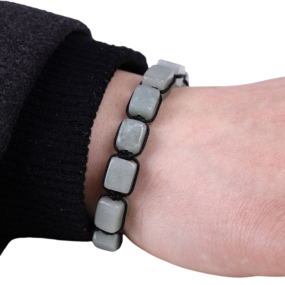 Hanmade Woven Adjustable Gemstone Beads Bracelets