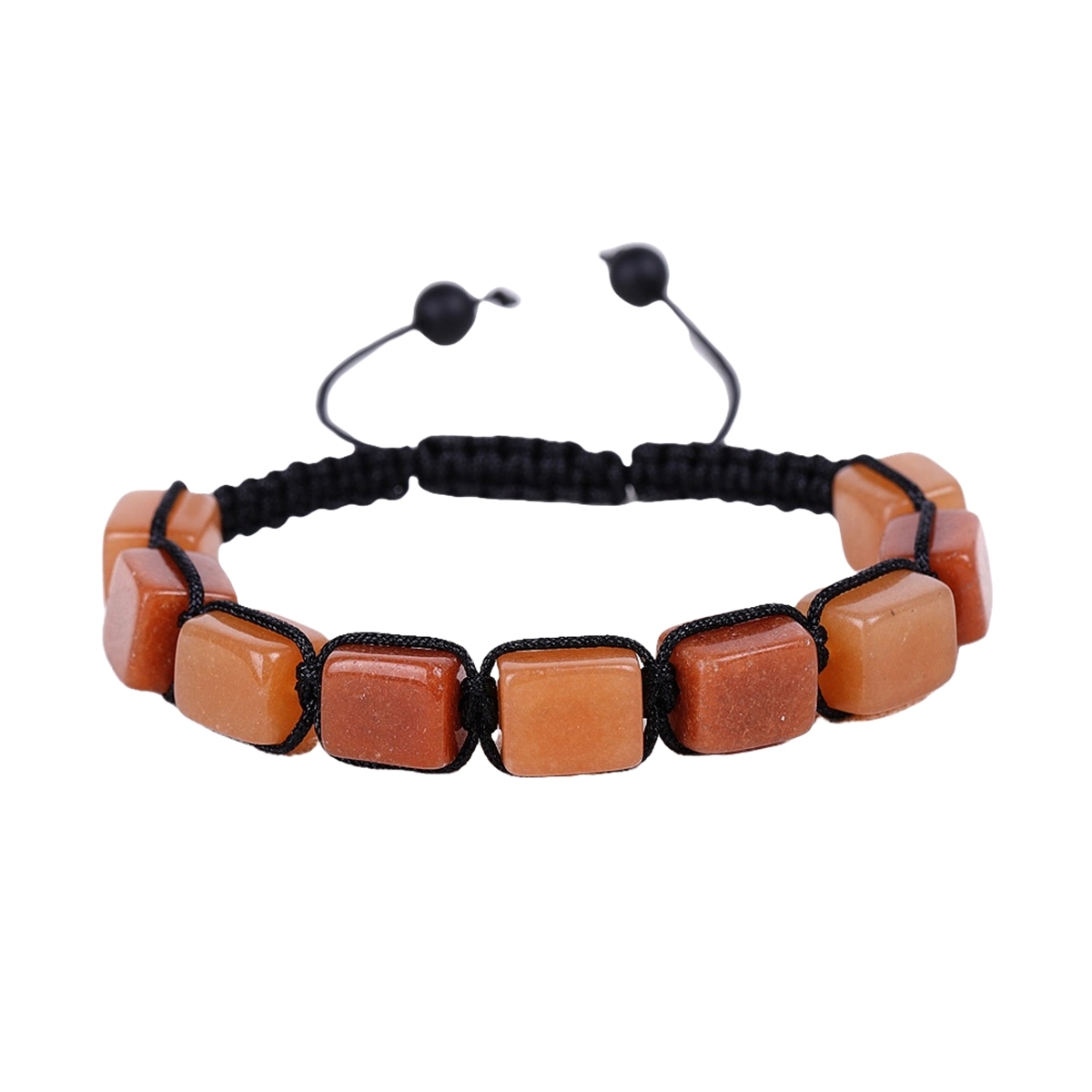Hanmade Woven Adjustable Gemstone Beads Bracelets