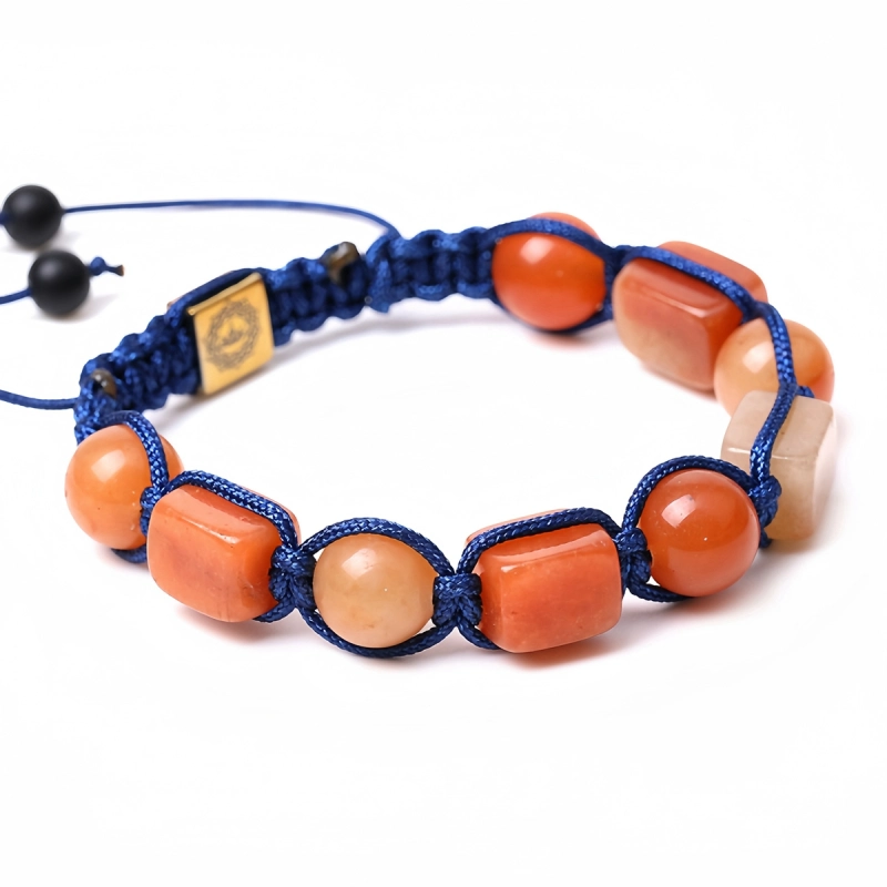 Handmade Woven Gemstone Beads Hematite Bracelets Adjustable SB2073