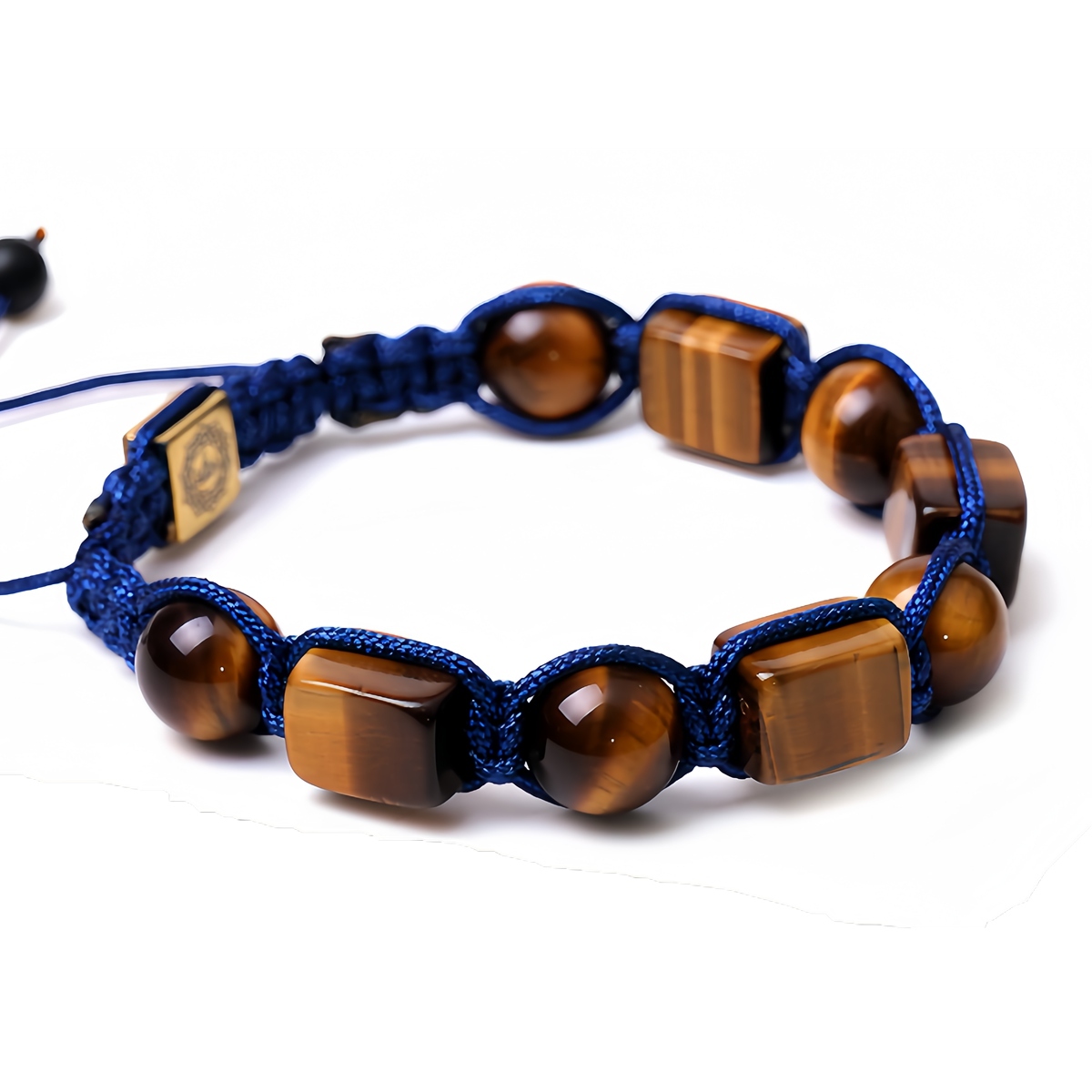 Handmade Woven Gemstone Beads Hematite Bracelets Adjustable SB2073