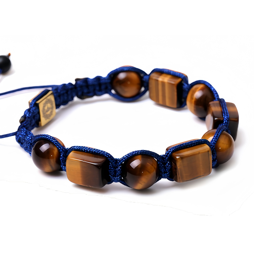 Handmade Woven Gemstone Beads Hematite Bracelets Adjustable SB2073