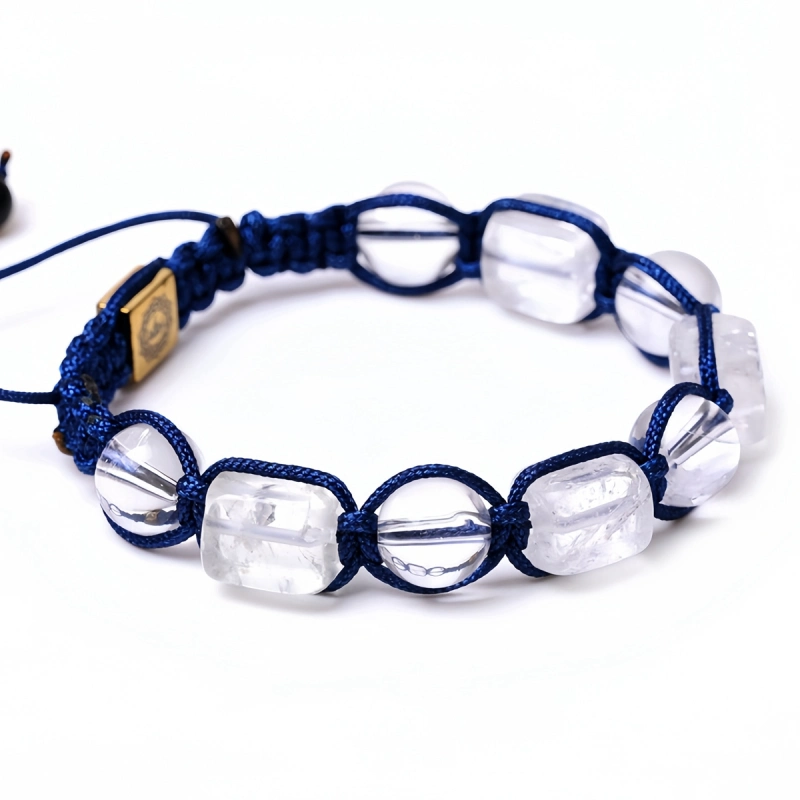 Handmade Woven Gemstone Beads Hematite Bracelets Adjustable SB2073