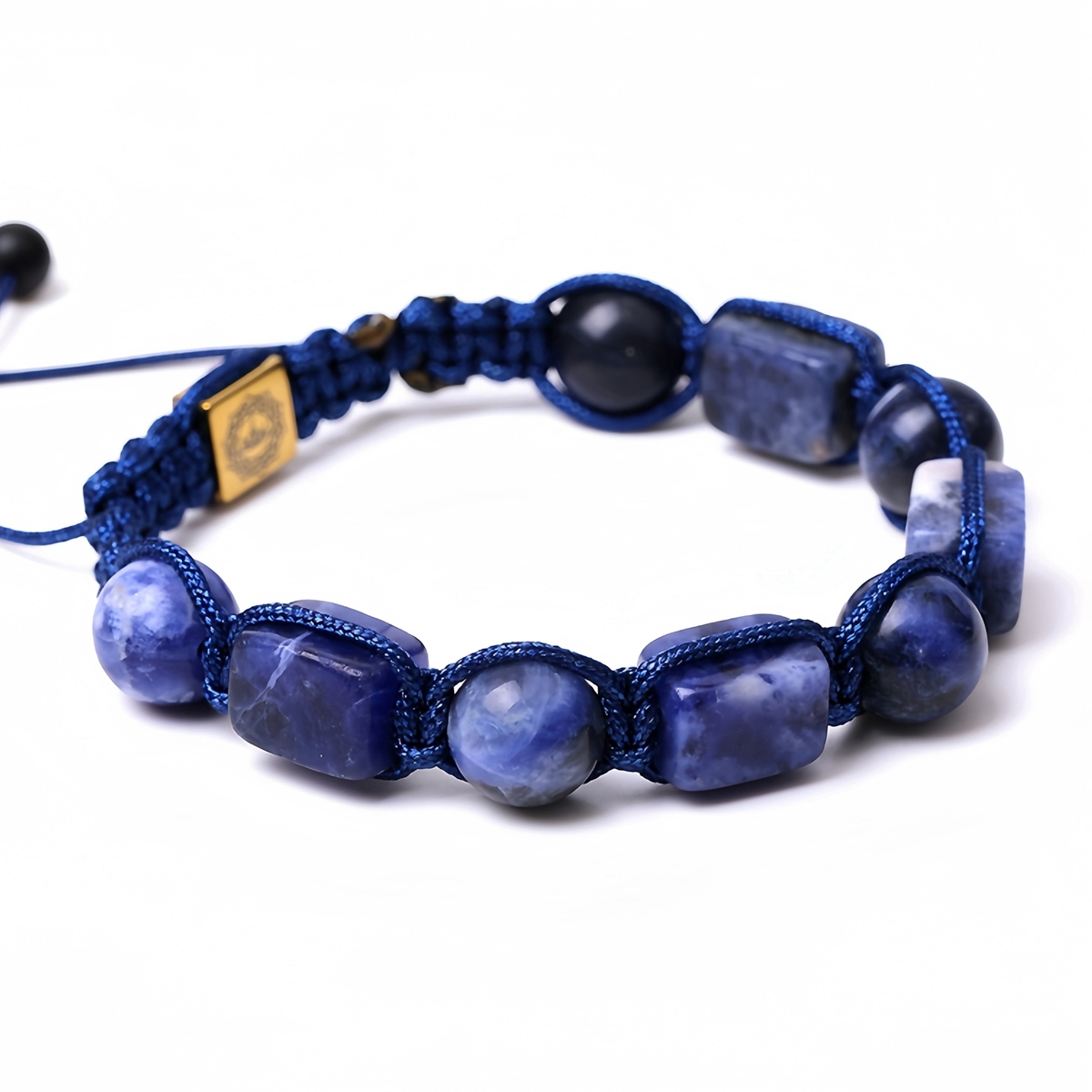 Handmade Woven Gemstone Beads Hematite Bracelets Adjustable SB2073