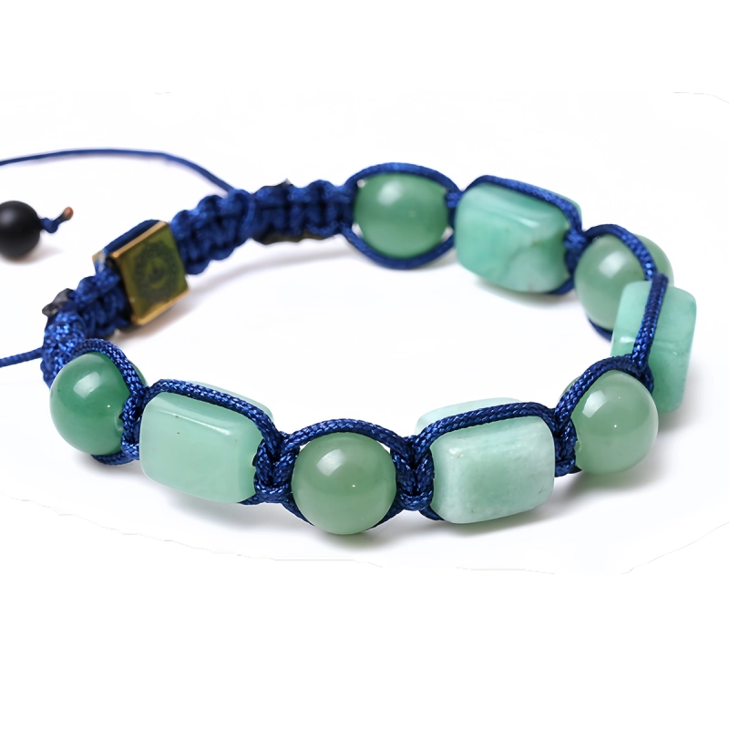 Handmade Woven Gemstone Beads Hematite Bracelets Adjustable SB2073