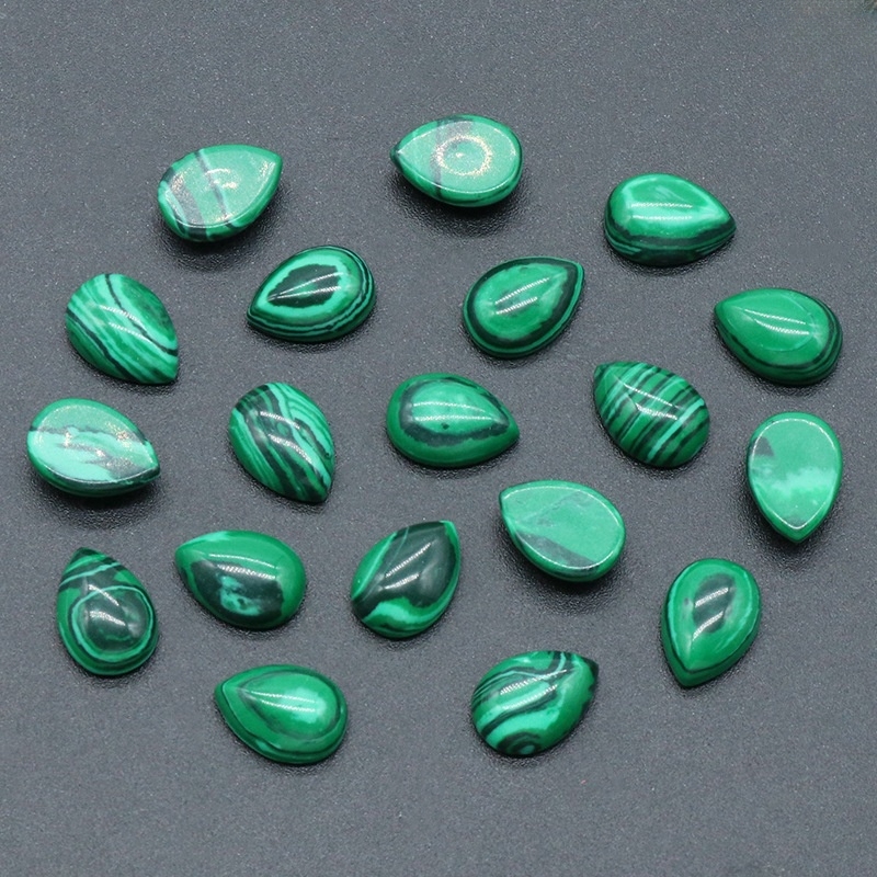 10X14mm Gemstone Teardrop Cabochon Water Drop Stone Flatback Beads for DIY Making Jewelry