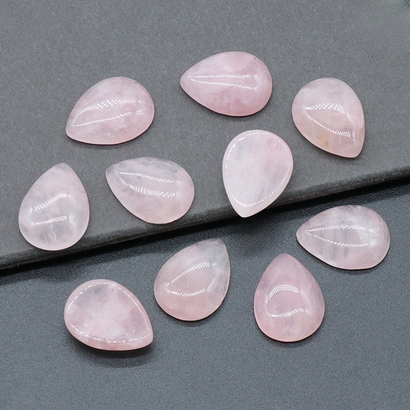 15X20mm Gemstone Teardrop Cabochon Water Drop Stone Flatback Beads for DIY Making Jewelry