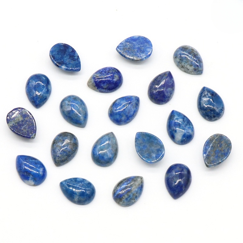 10X14mm Gemstone Teardrop Cabochon Water Drop Stone Flatback Beads for DIY Making Jewelry