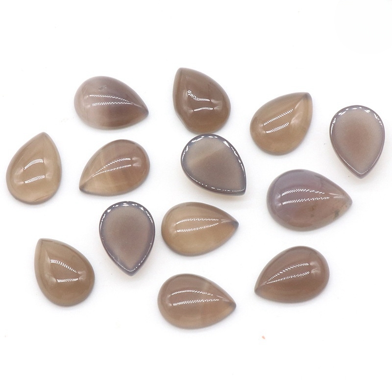13x18mm Gemstone Teardrop Cabochon Water Drop Stone Flatback Beads for DIY Making Jewelry