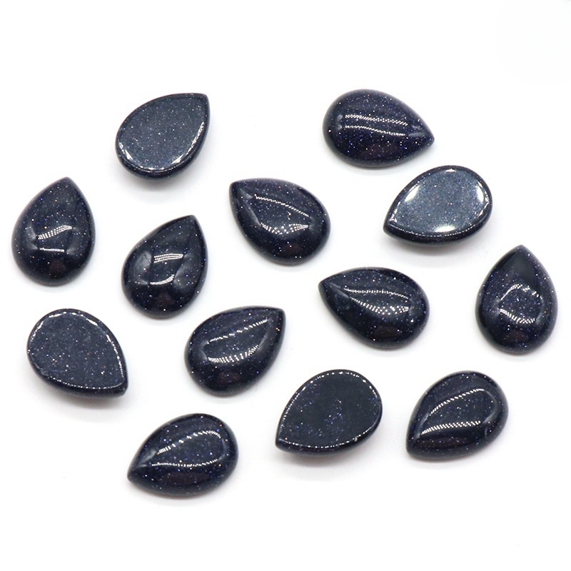 13x18mm Gemstone Teardrop Cabochon Water Drop Stone Flatback Beads for DIY Making Jewelry